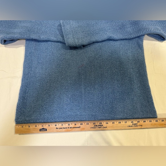 Chaps blue 100% cotton long sleeve knit pullover warm sweater Men’s Size XL - Picture 5 of 7